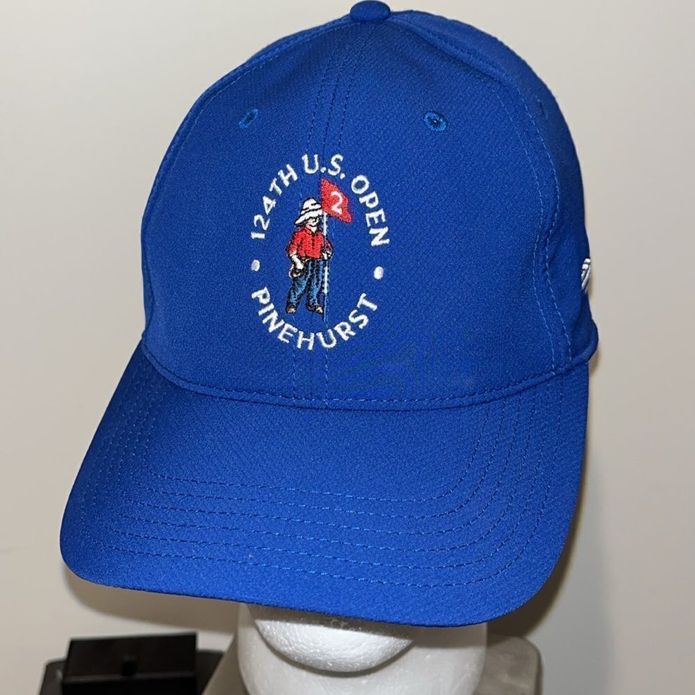 New B of A Duke Royal Blue Pinehurst Logo 124th US OPEN Mens Golf Hat Cap